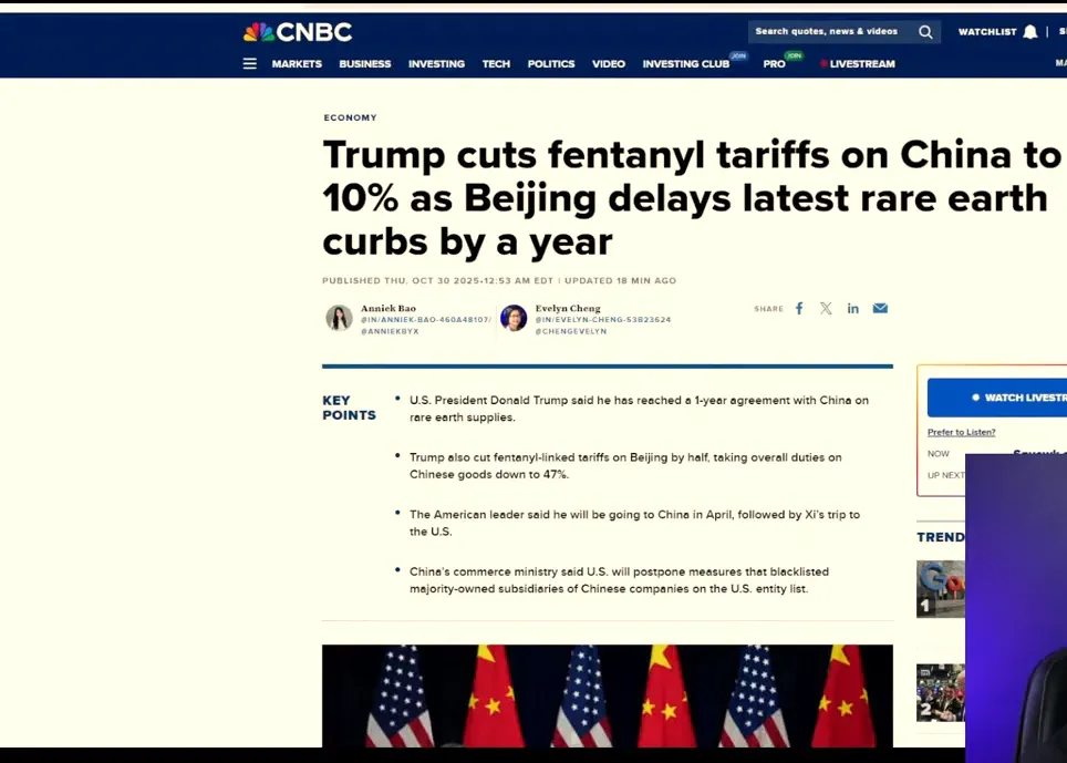 Trump meeting with President Xi shown in news footage