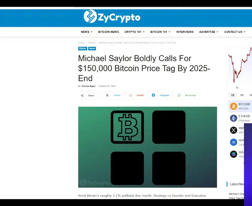 Michael Saylor interview screenshot