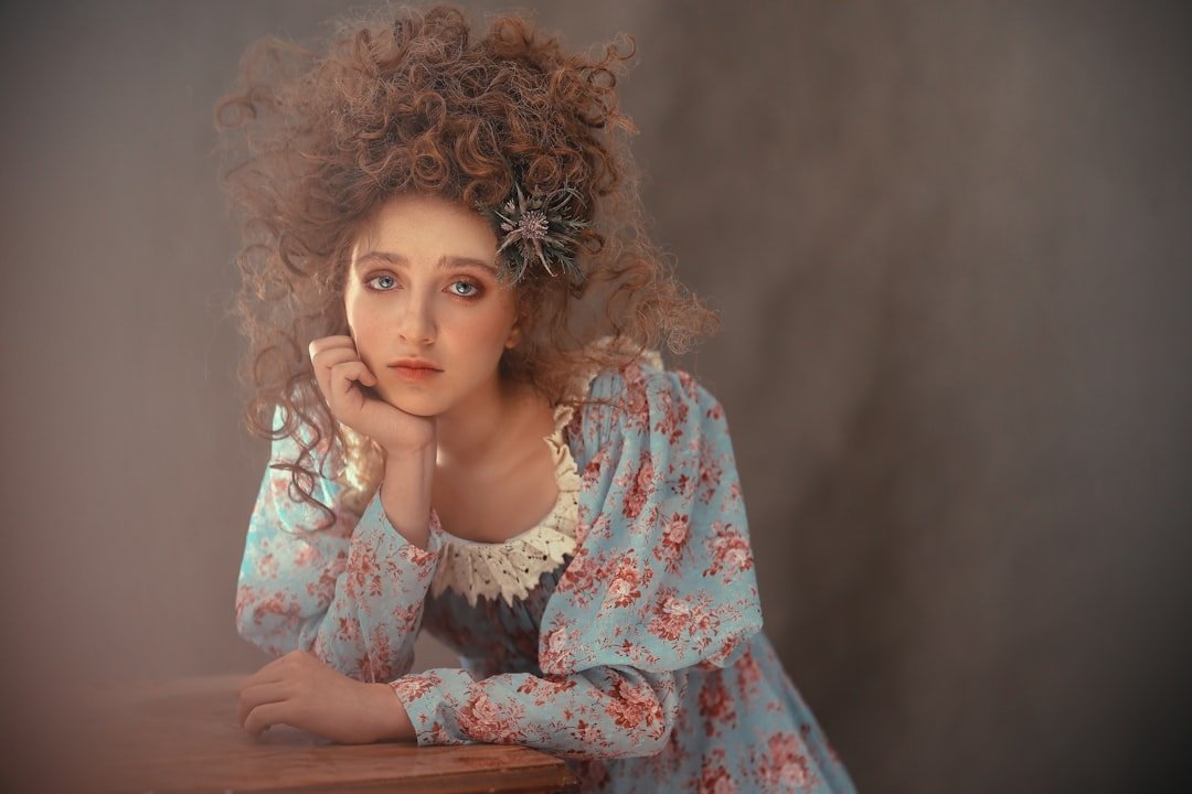 glamorous vintage female singer portrait